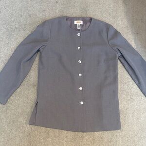 Talbots Petites Grey Blazer 8